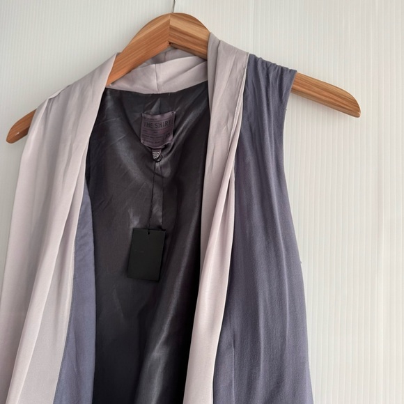 🆕 Joe’s Jeans Gray and Cream Sleeveless Vest NWT - Picture 2 of 9